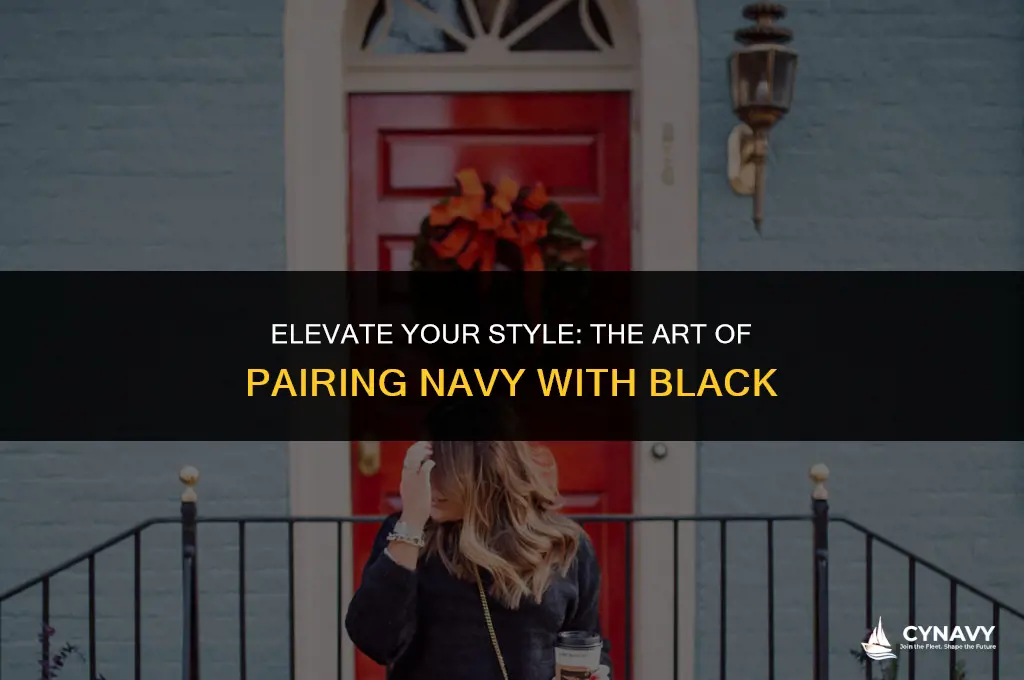 do you wear navy with black
