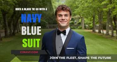 Elevate Your Style: Pairing a Black Tie with a Navy Blue Suit