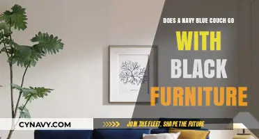 Harmonizing Hues: Navy Blue Couch and Black Furniture Pairing Tips