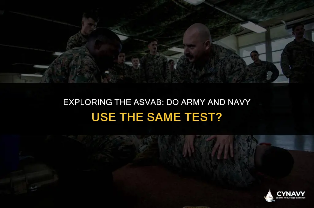 does army and navy have the same asvab