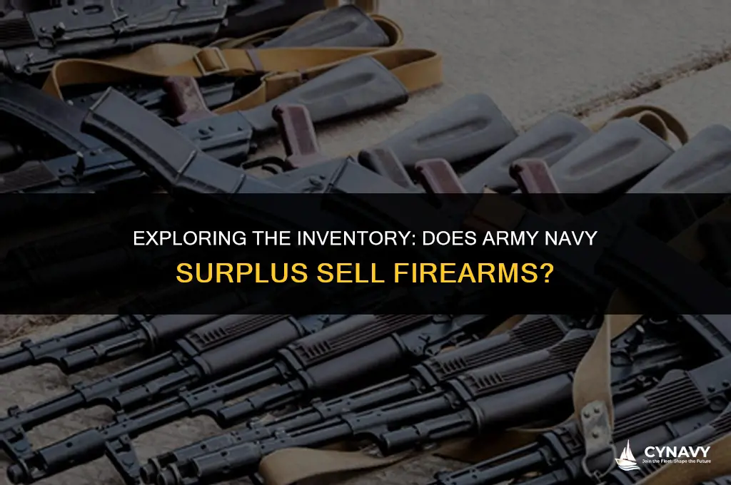 does army navy surplus sell guns