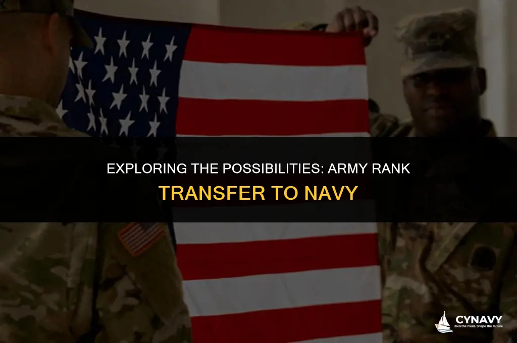 does army rank transfer to navy