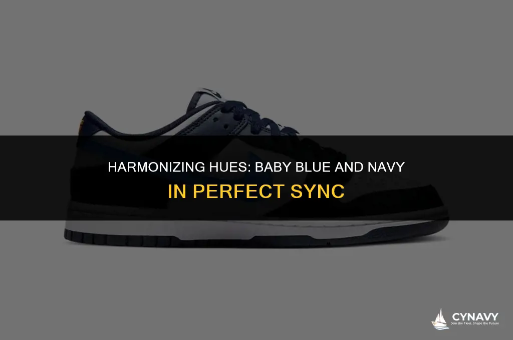 does baby blue go with navy