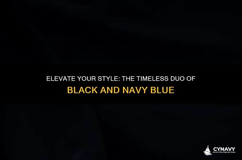 does black and navy blue look good together