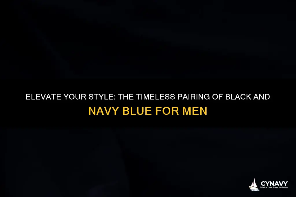 does black and navy blue match men