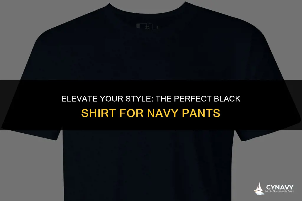 does black dress shirt colors that go with navy pants