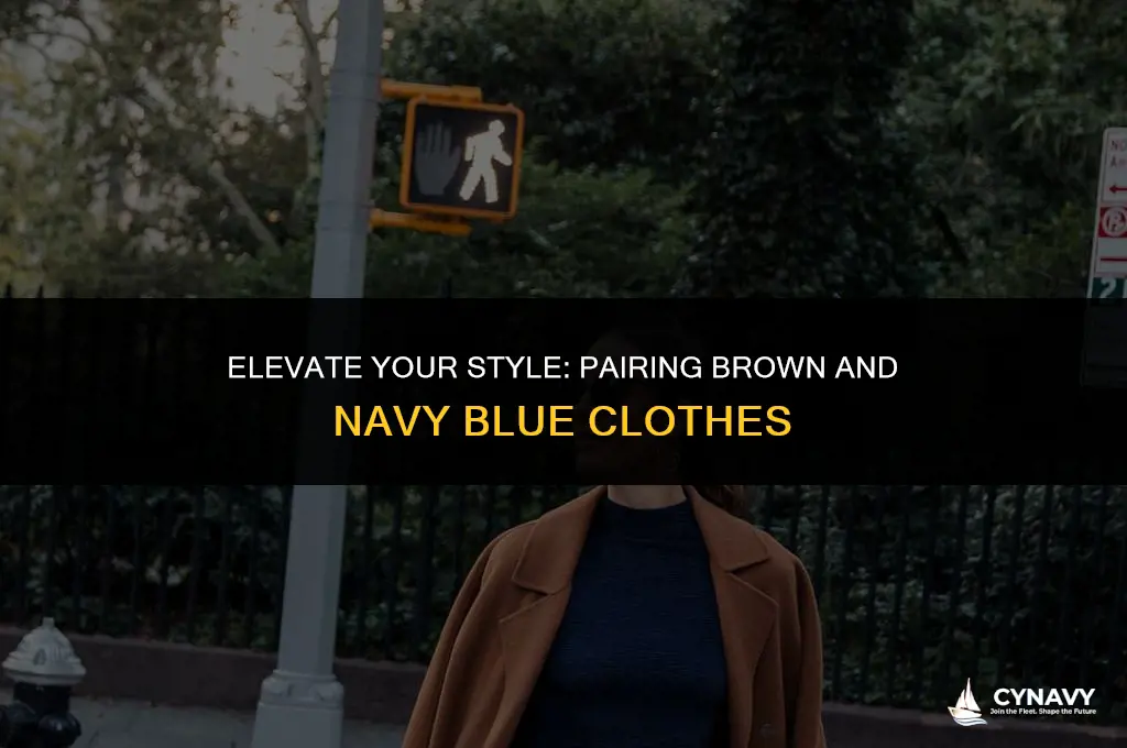 does brown go with navy blue clothes