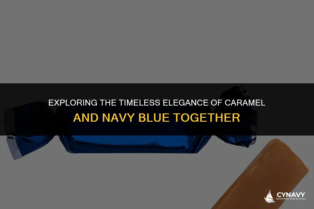 does caranel and navy blue look good together