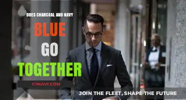 Charcoal and Navy Blue: A Match Made in Fashion Heaven