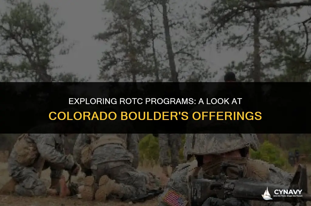 does colorado boulder have navy rotc