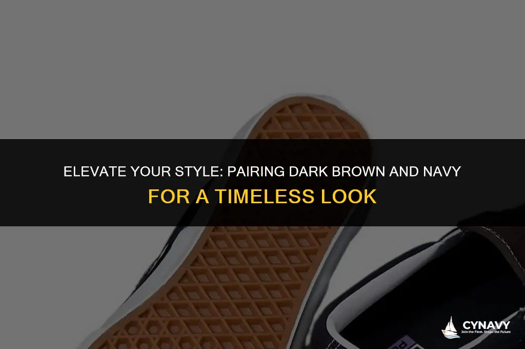 does dark brown go with navy