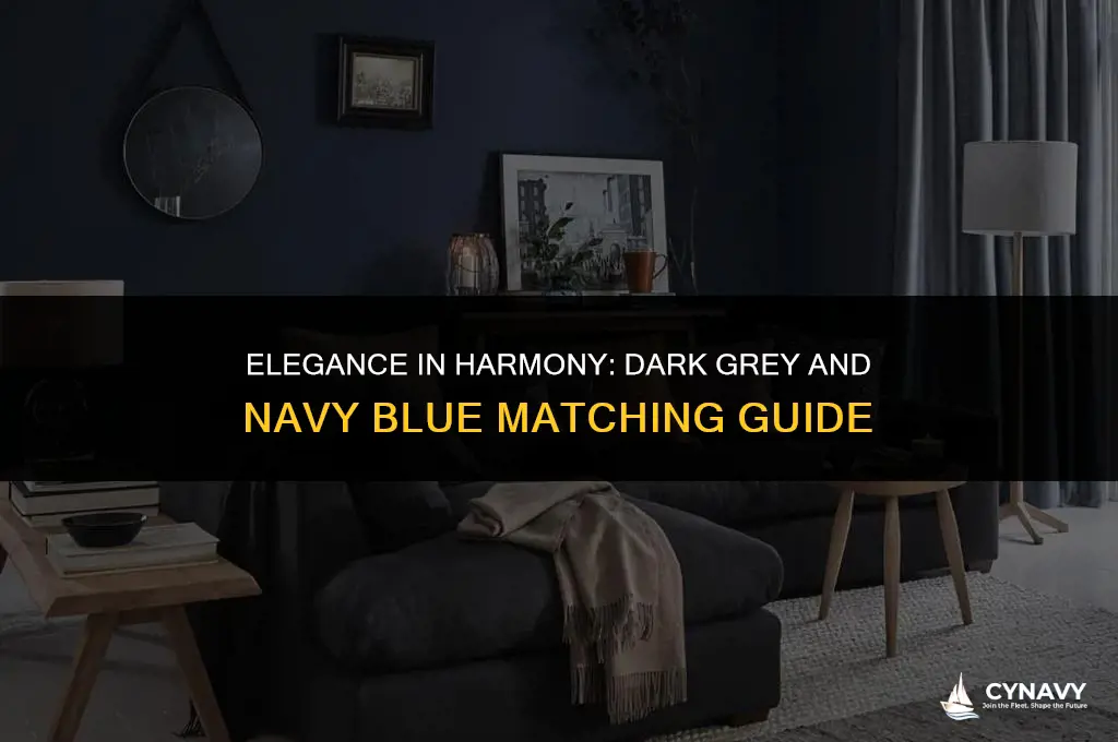 does dark grey and navy blue match