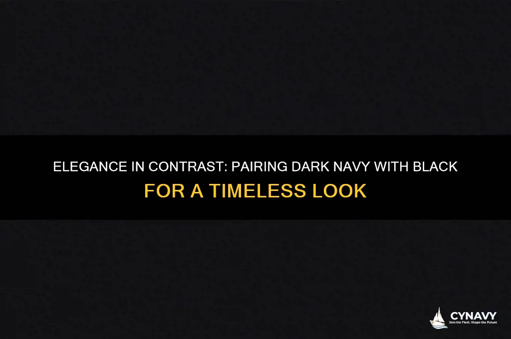 does dark navy go with black