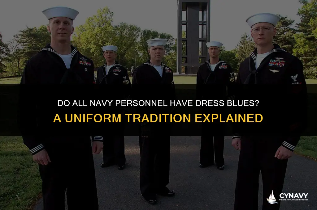 does everyone in the navy have dress blues