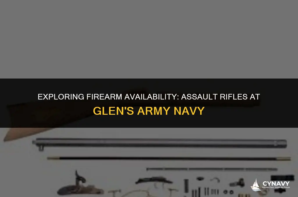 does glens army navy sell assualt rifles