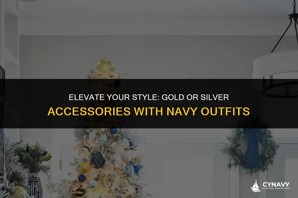 does gold or silver go better with navy