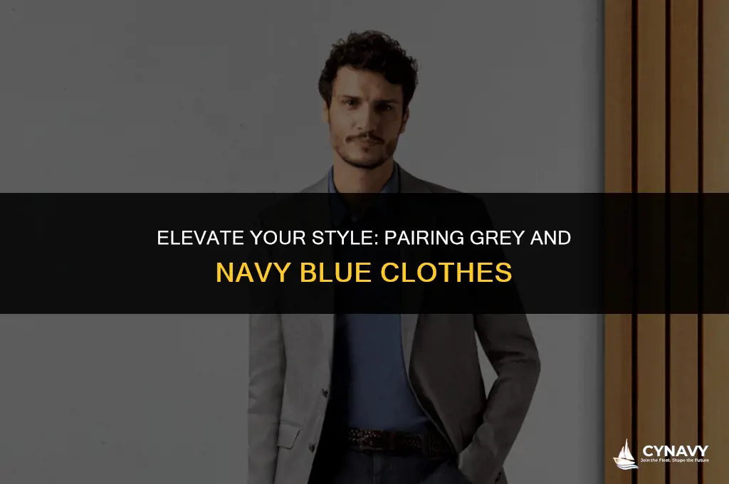 does grey go with navy blue clothes