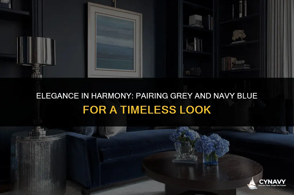 does grey go with navy blue
