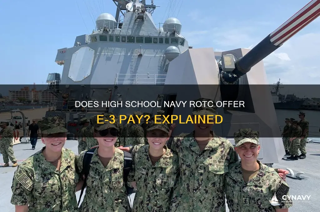 does high school rotc get e-3 pay navy