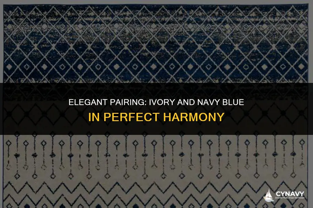 does ivory go with navy blue