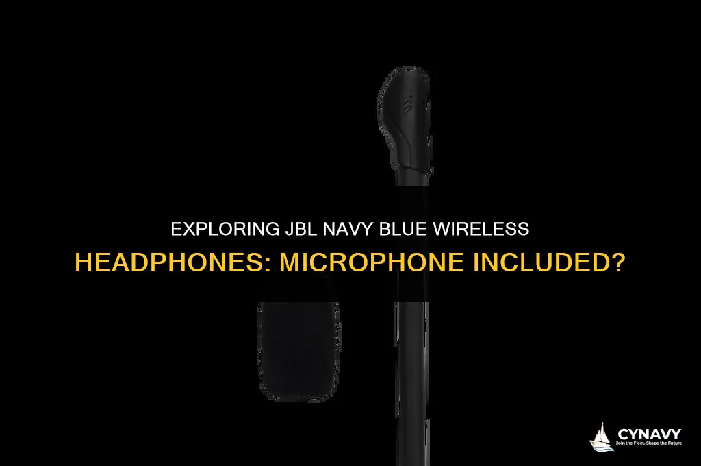 does jbl navy blue wireless headphones have microphone