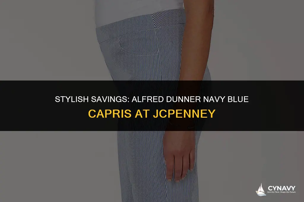 does jc penney sales alfred dunner navy blue capris