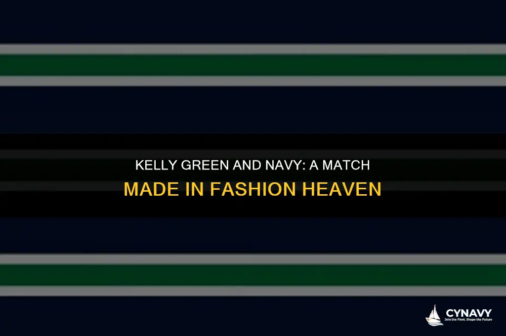 does kelly green go with navy