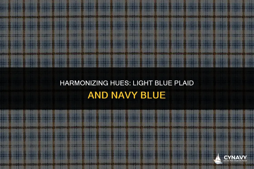 does light blue plaid go with navy blue