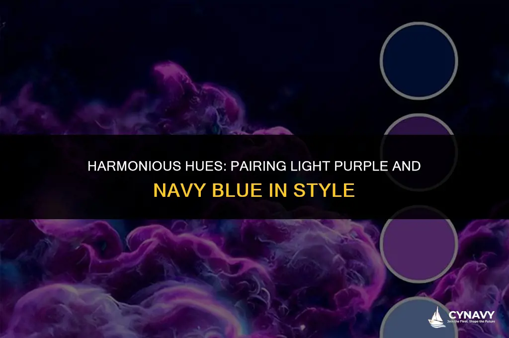 does light purple and navy blue go together