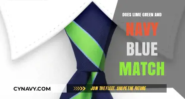 Harmonious Hues: Lime Green and Navy Blue in Perfect Match