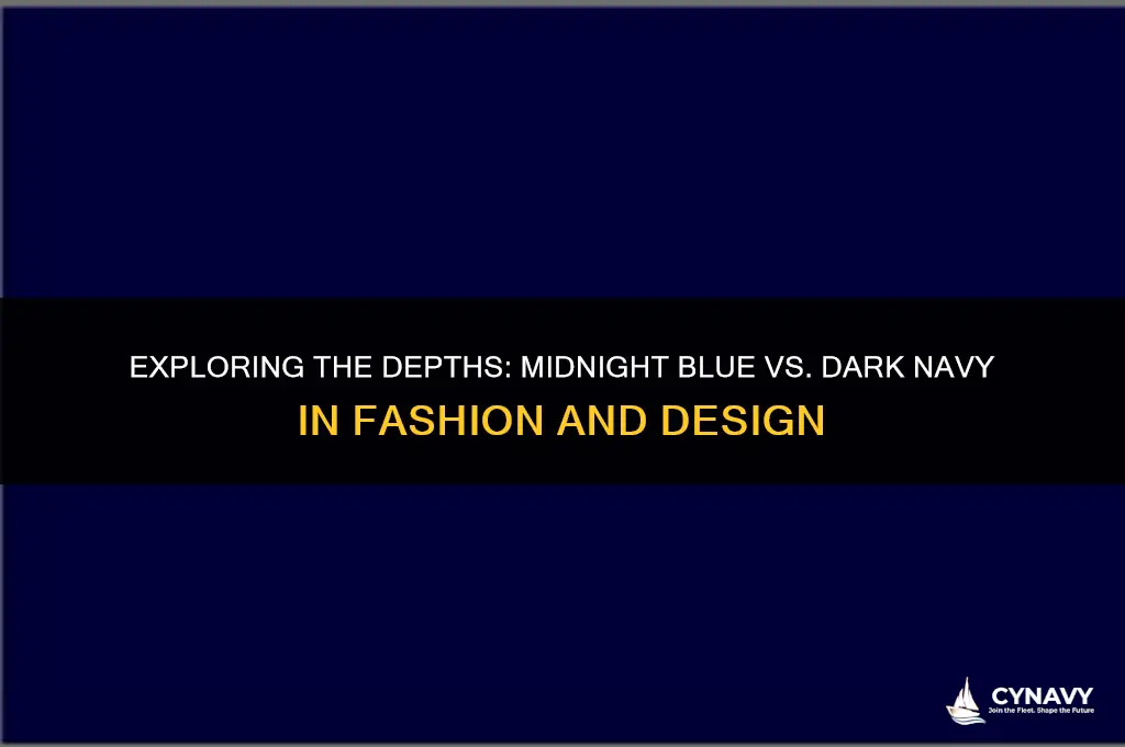 does midnight blue match the same as dark navy