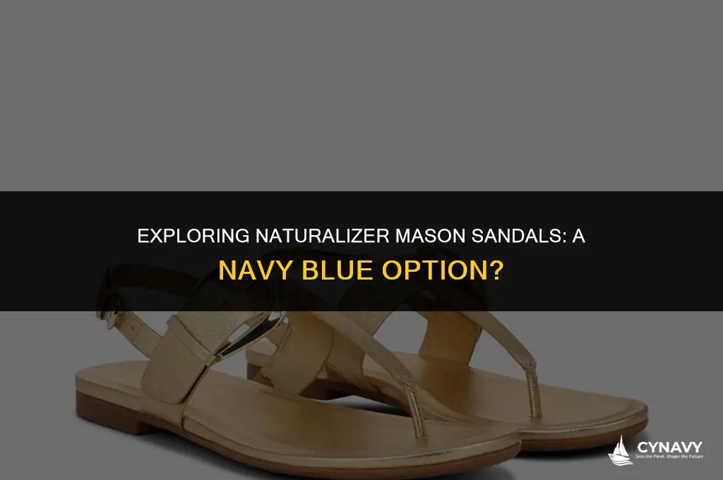 does naturalizer mason sandals come in navy blue