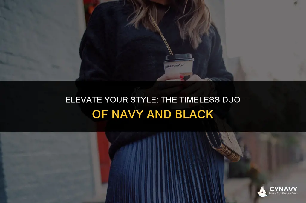 does navy and black go together
