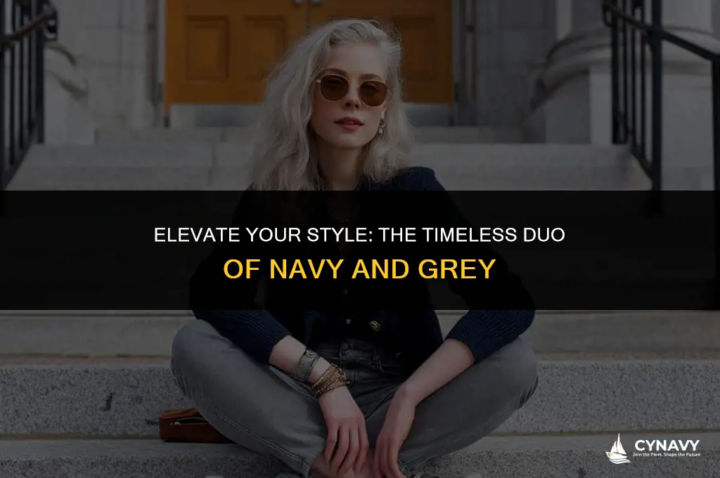 does navy and grey match
