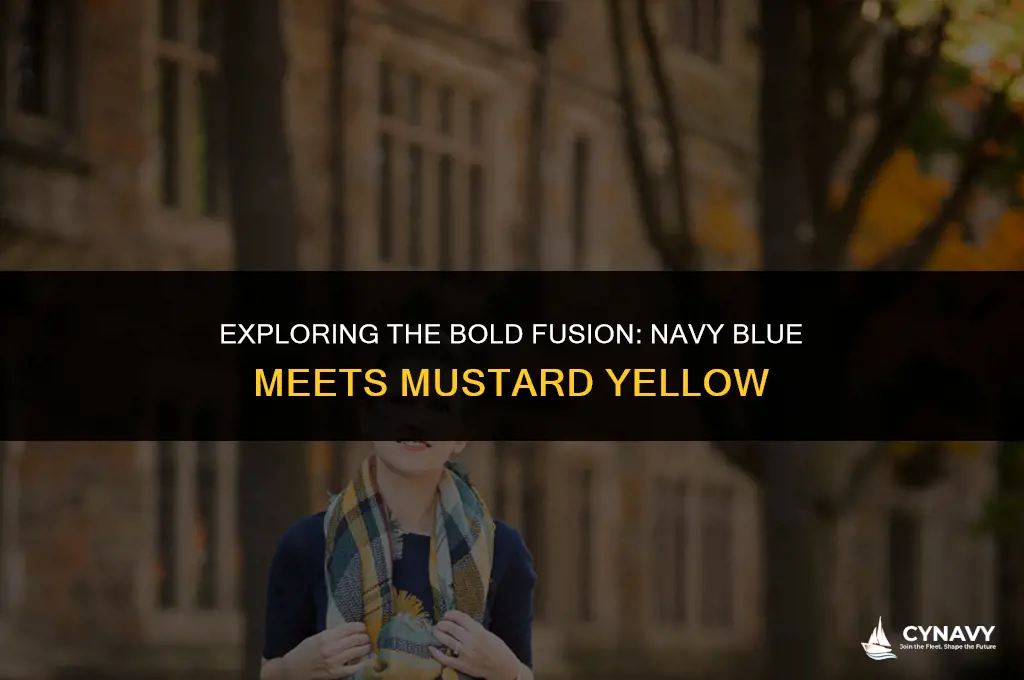 does navy and mustard go