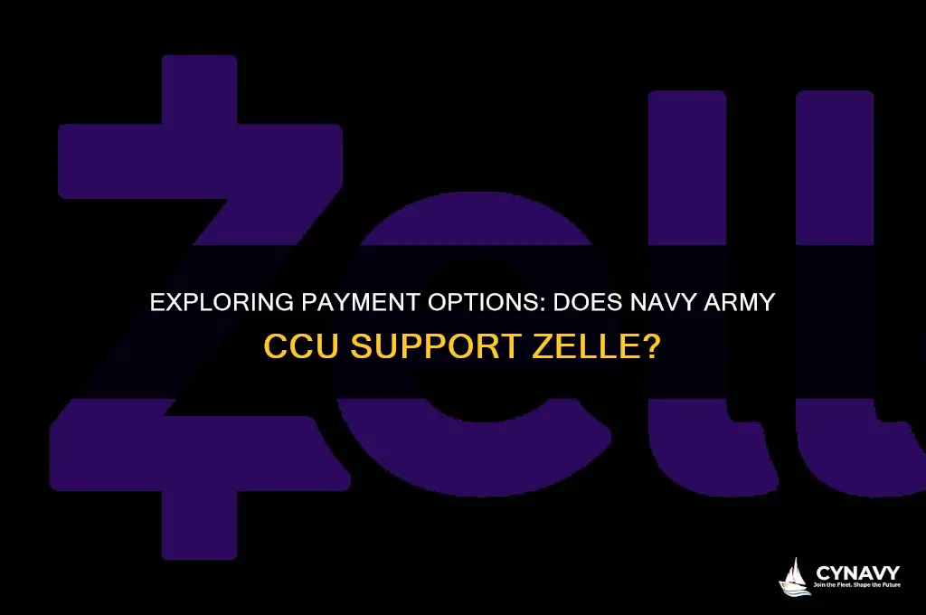 does navy army ccu have zelle set up