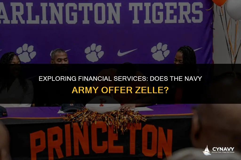 does navy army have zelle