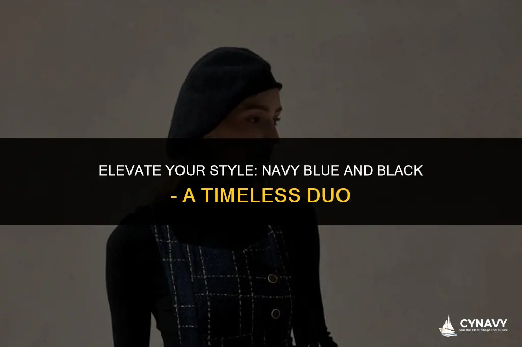 does navy blue and black go together