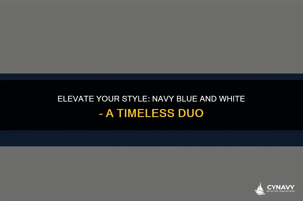 does navy blue go good with white