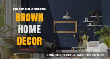 Harmonizing Hues: Navy Blue and Dark Brown in Home Decor