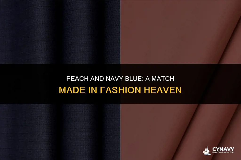 does navy bue go with peach