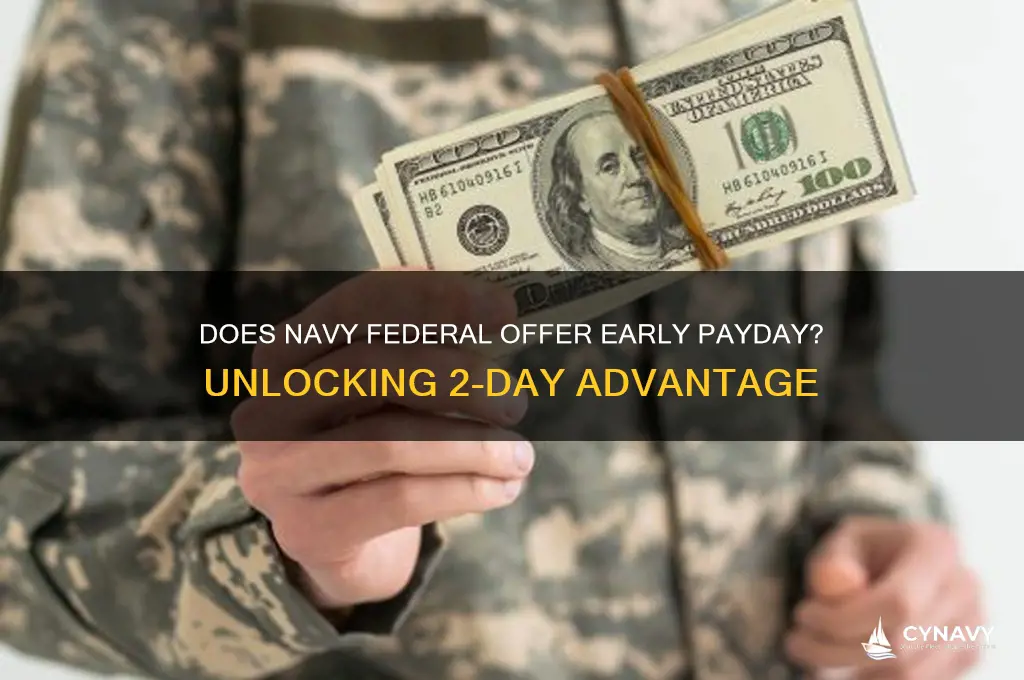 does navy federal get paid 2 days early