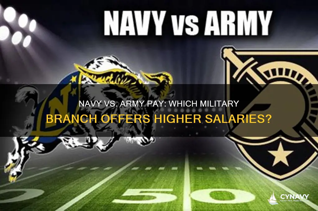 does navy get paid more than army