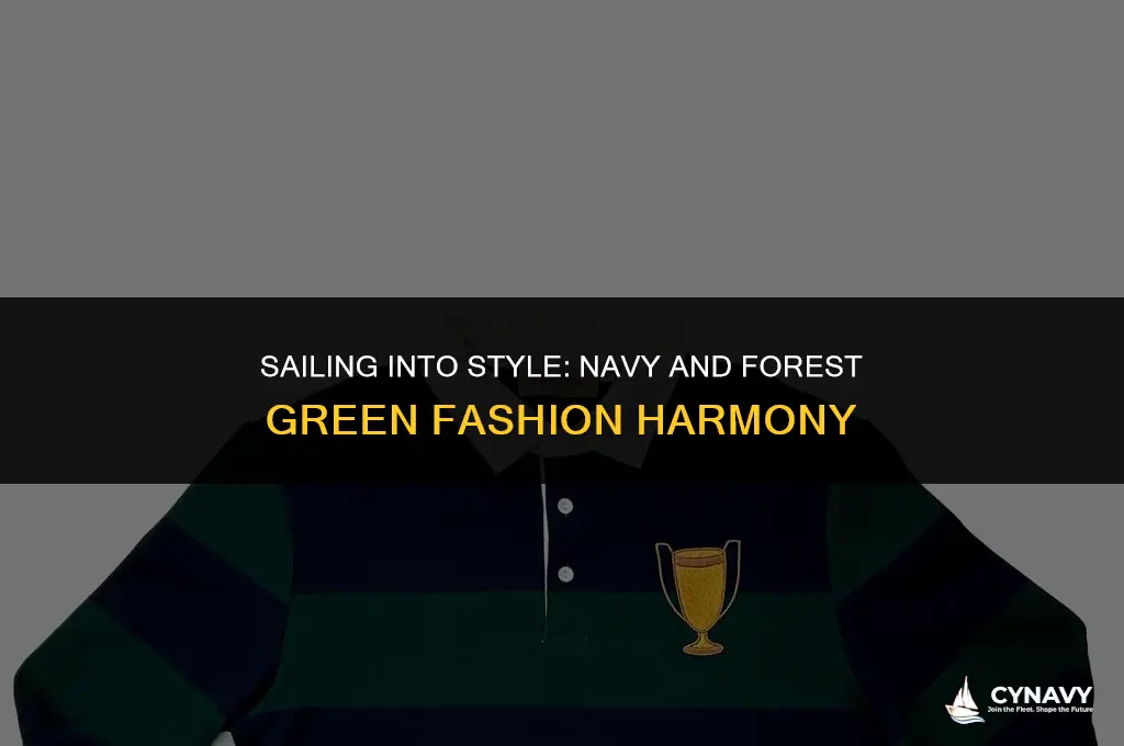 does navy go with forest green