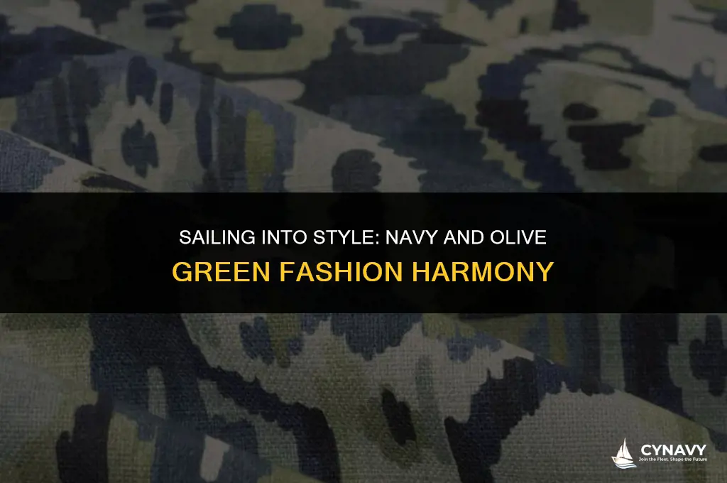 does navy go with olive green