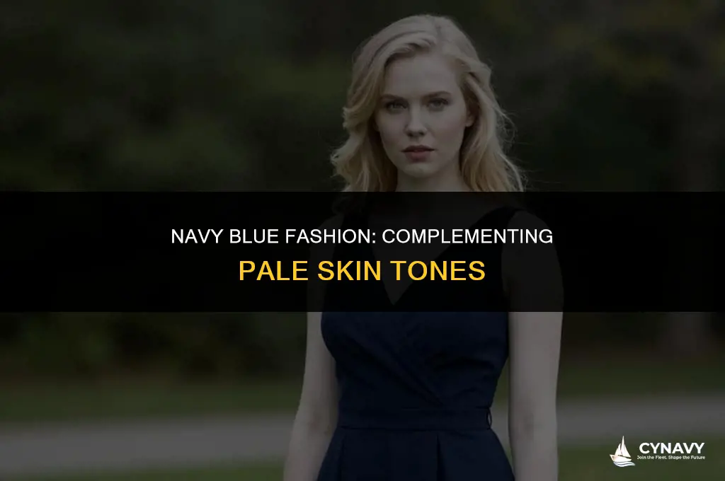 does navy go with pale skin