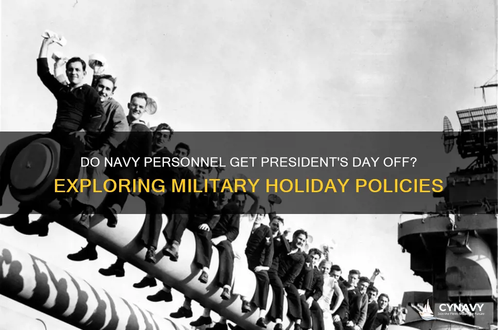 does navy personnel get president