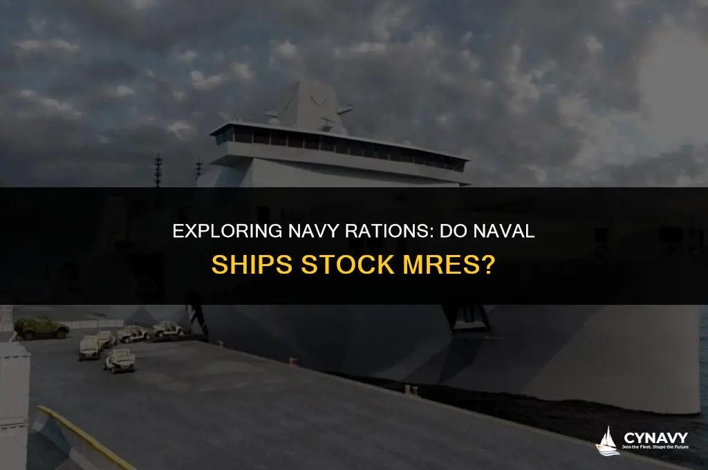 does navy ships have mre
