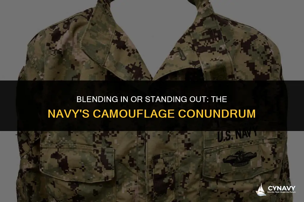 does navy wear camo