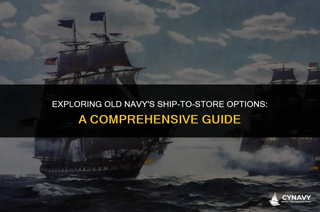 does old navy do ship to store